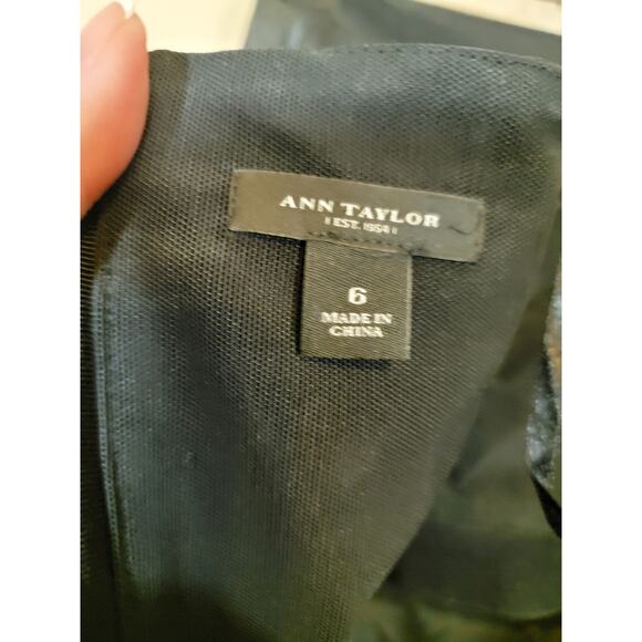 Ann Taylor Women's Strapless A Line Mini Cocktail Dress Fully Lined Black Size 6 - Picture 6 of 8